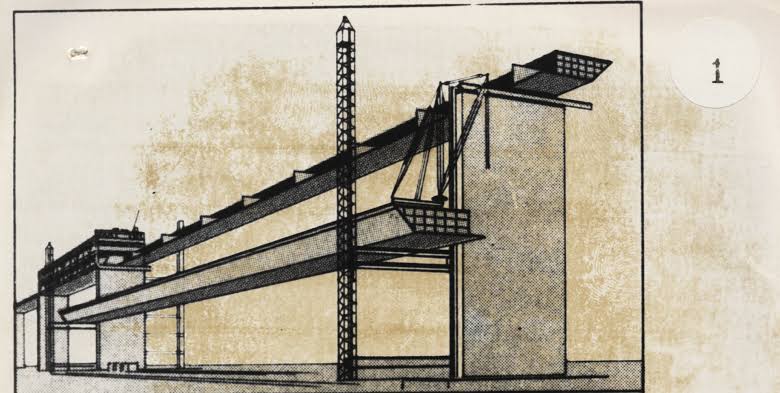 Diagram Showing Box Girder Half Span being lifted into position
