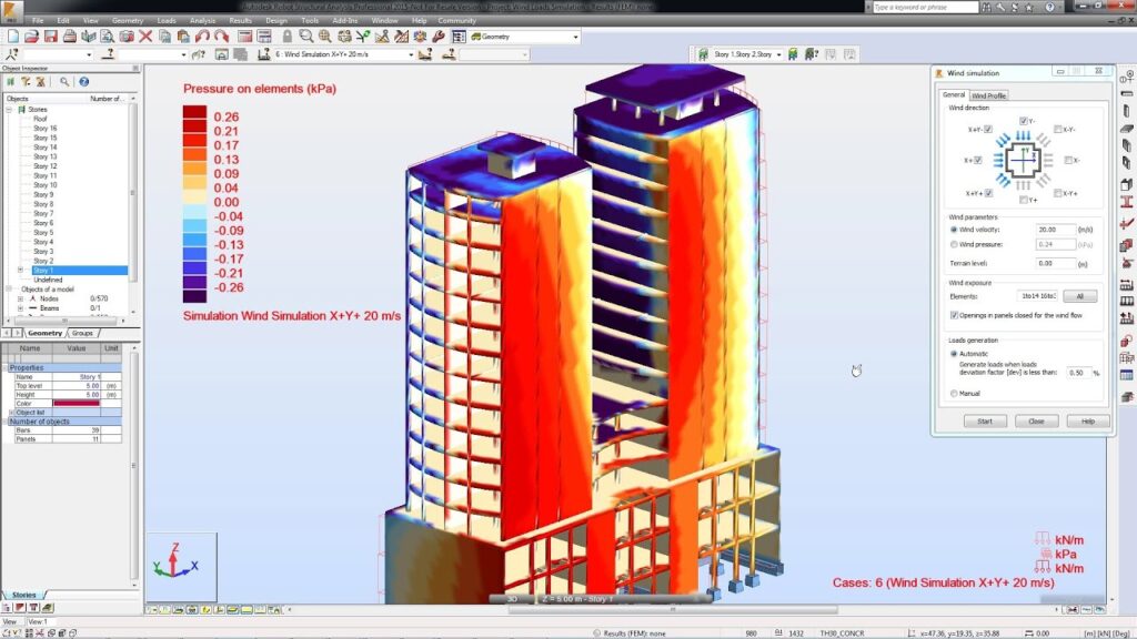 image showing the user interface of robot structural enggineering software 