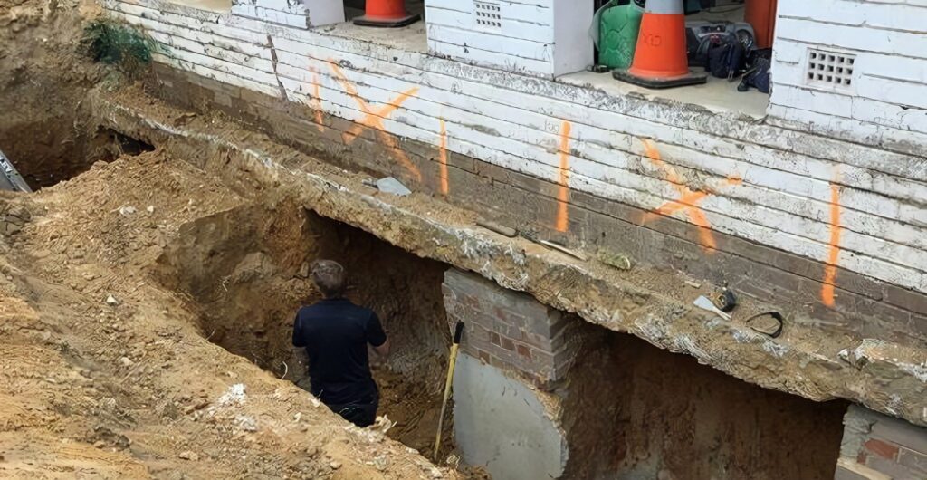 strengthening of foundation by underpinning 