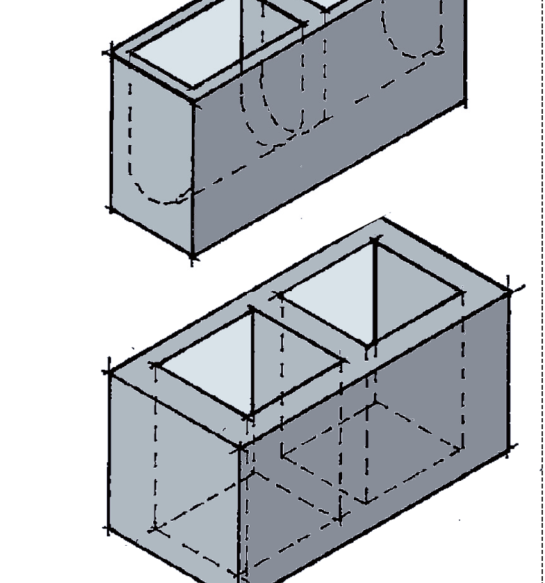 image showing cavity in blocks 