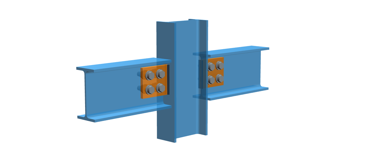 shows a fin plate simple connections