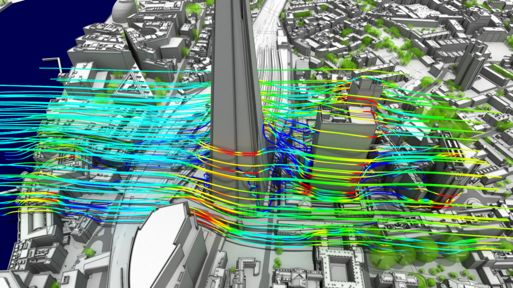 image shows wind-structure interaction of tall buildings 