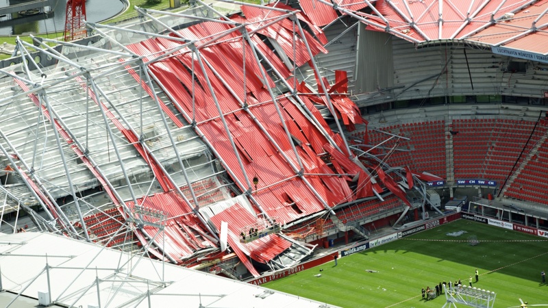 Feature image for the De Grolsch Veste taidum Roof Collapse