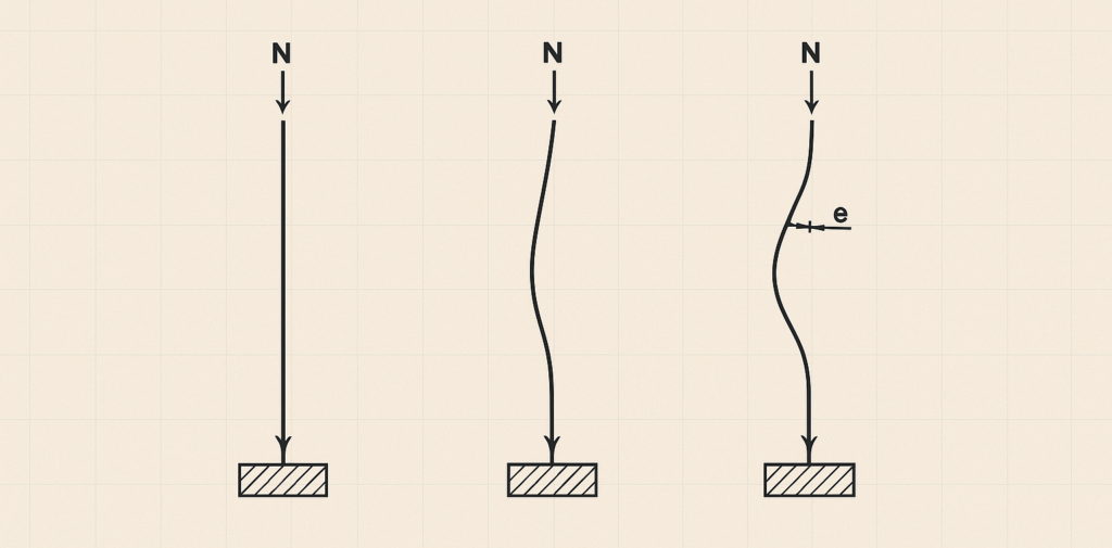 image showing initial imperfectionsinduced on columns