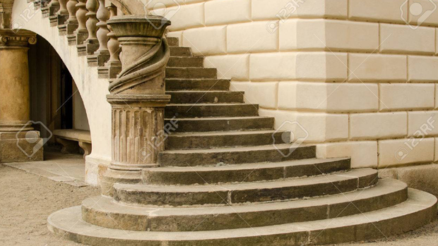 article showing cantilever stone staircase 