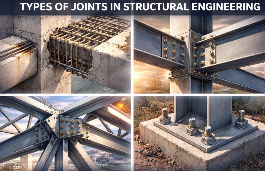 Types of Structural Joints: Structural Behaviour and Load Transfer ...