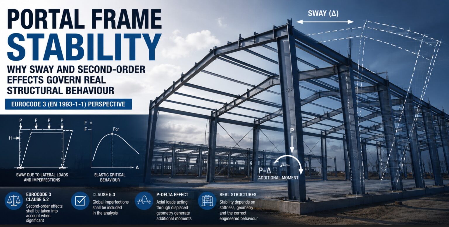 Portal Frame Rhe Portal Frame Stability: How Sway and Second-Order Effects Govern ...