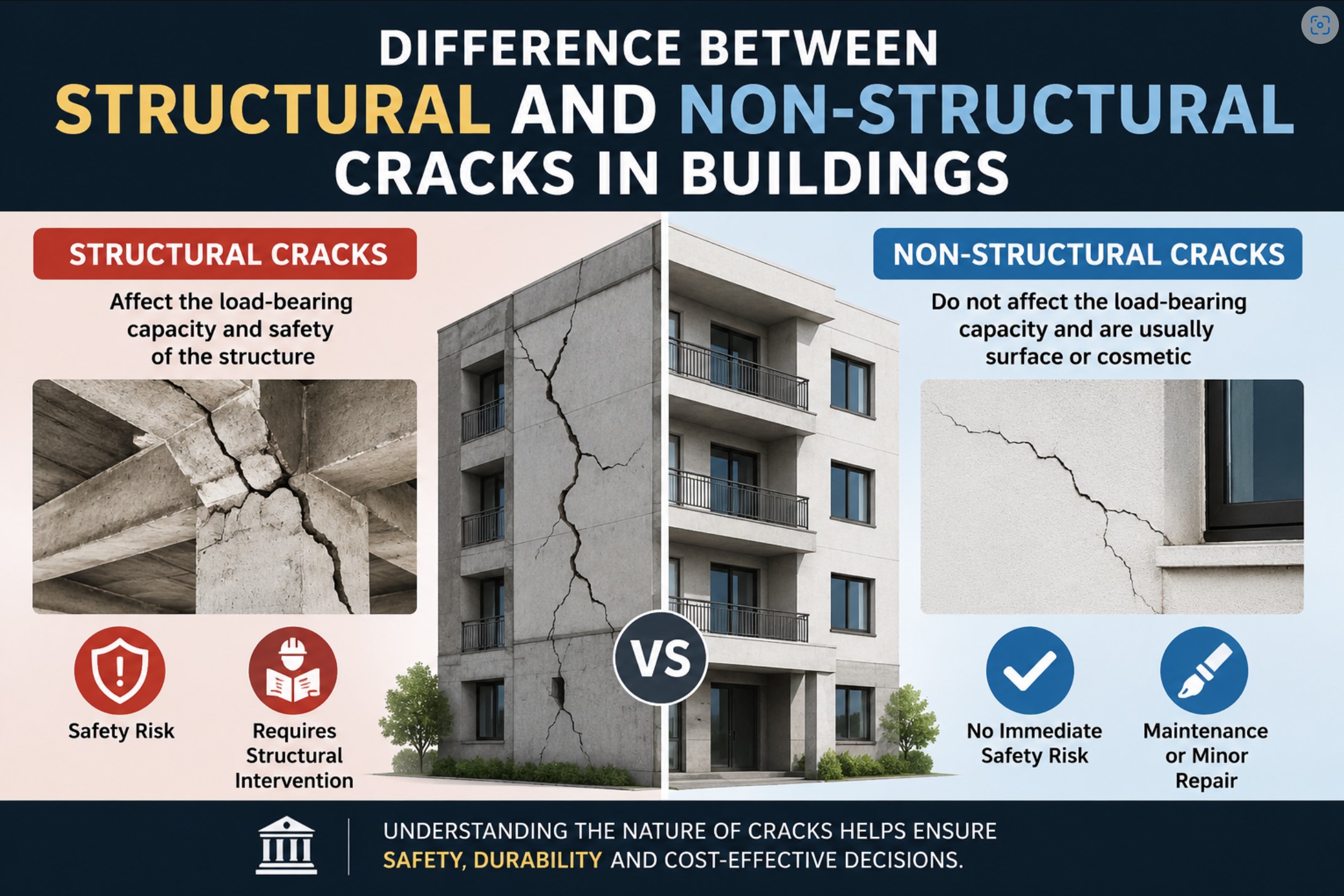 Structal Differences Difference Between Structural and Non-Structural Cracks - STRUCTURES CENTRE