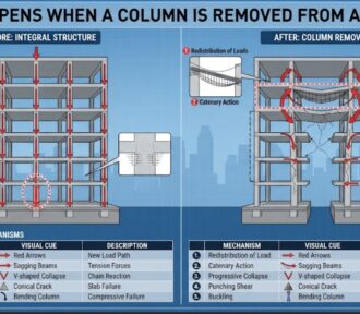 What Happens When a Column Is Removed from a Building?